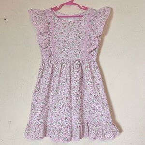 American Girl X LoveShackFancy Girls 12 Pink Floral Pinafore Flutter Day Dress